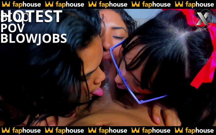 X Live Community: 3 krásné děvky bojují o sání mého obrovského ptáka v...