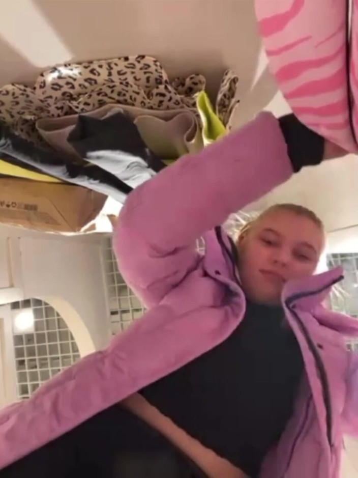 JuiceLussie: Girl in Latex Fucking in the Locker Room