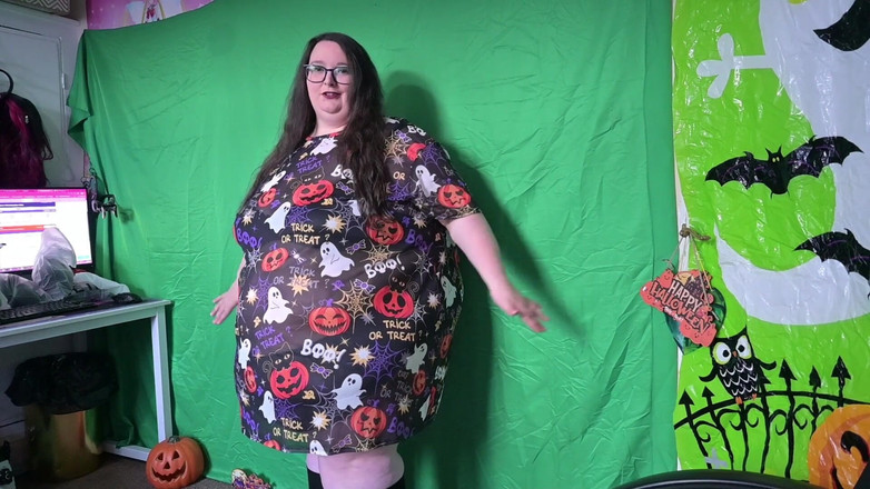 SSBBWLadyBrads: SSBBW, transport de mode d’Halloween pour gros corps