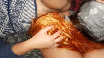 Lesbian-candys: Meisje neukte haar vriendin in haar mond - lesbische snoepjes
