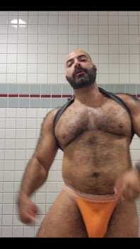 Man in Bathroom