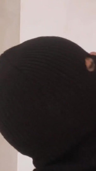 Sloppy Blowjob in Mask - Lots of Cum on Face