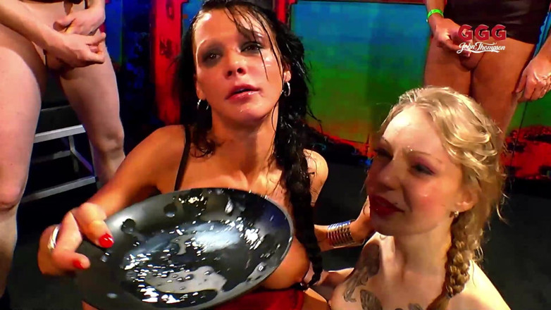German Hardcore Gangbang: Ggg Lechazo Mejor De: Putas Tragan Semen