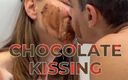 Wamgirlx: Galaxy çikolata öpüşme - derin öpüşme, eritilmiş çikolatada zırlıyor