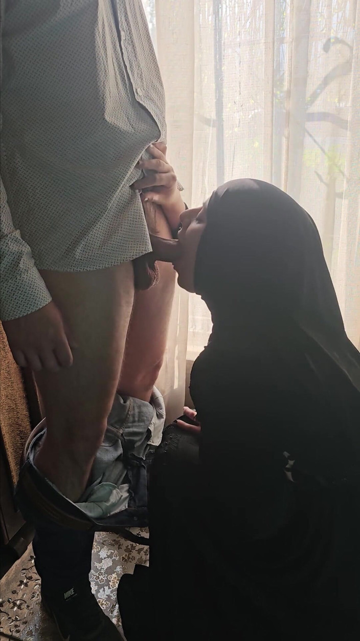 MiaNIqab: 15. คลาสสิคดูดควยหลังเลิกงาน ภรรยาอาหรับ Mia Niqab