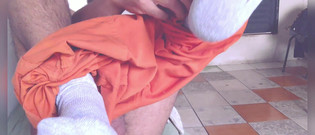 Stink HairyMale: Botas, jockstrap, grande carga