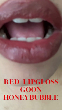 Aplicación De Fetiche Labial Rojo, Gooning, Femdom, Findom