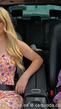Remote Control Vibrators Make Busty MILF and Big Tits Girl Flash and Orgasm in Traffic