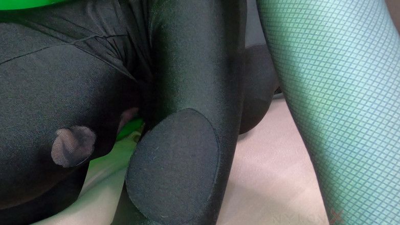 Nylon Xtreme: POV Nora Fox fucked with destroy black zentai