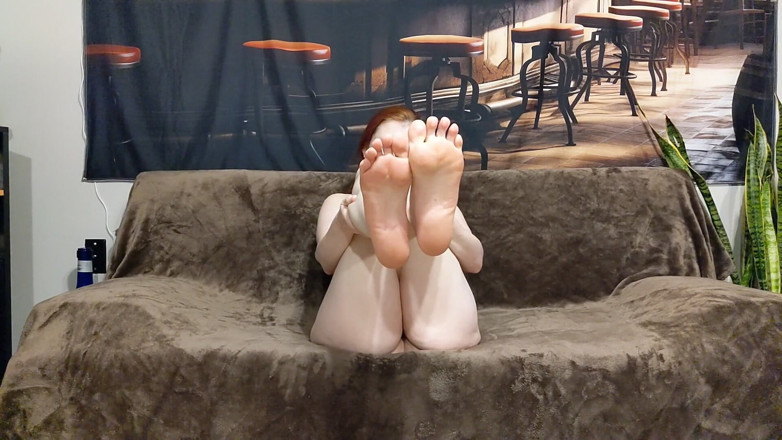 Sin Spice by Sophia Sinclair and Jasper Spice: Giving You a Footjob with My Sweaty Feet