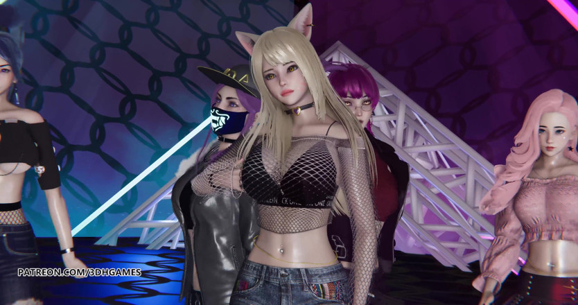 3D-Hentai Games: [MMD] ITZY - Loco Ahri Akali Kaisa evelynn Seraphine Kda striptease 4K 60FPS...