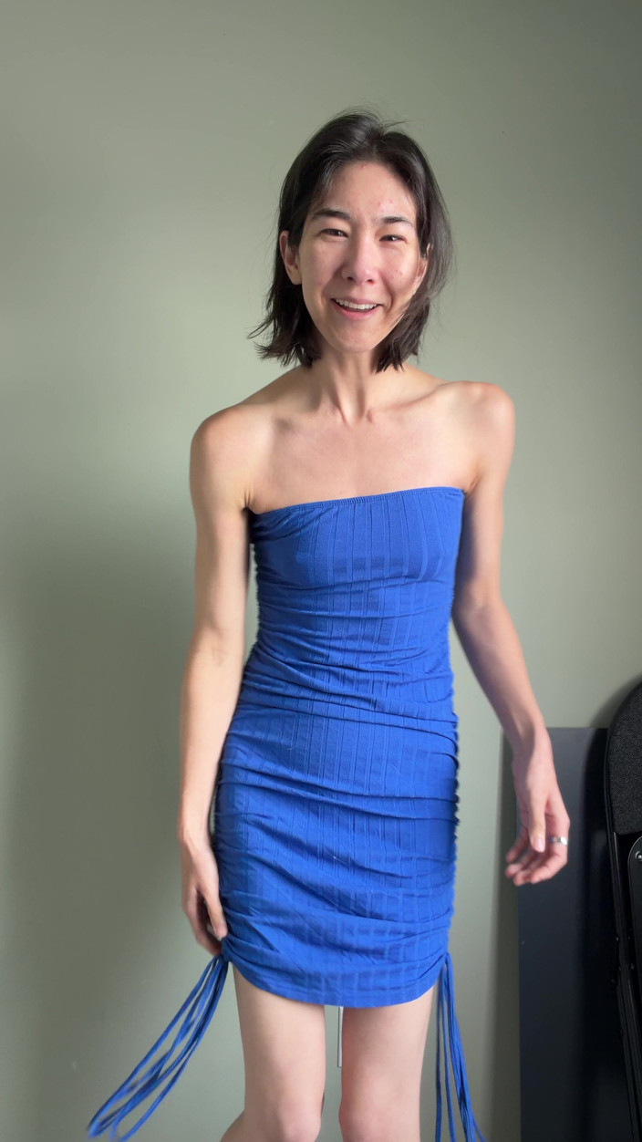 Ms_Emmy_Lynn: Tight Body Con Summer Dress Try-on Haul: Blues Edition