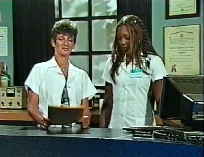 Vintage Usa: Black and white threesome pussy fucking pussy licking in 69 position