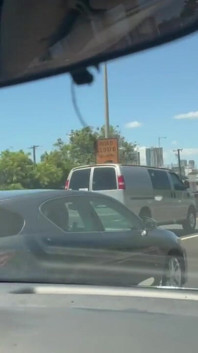 Bare Pussy While Driving