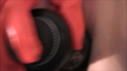 Nikki Nevada: Cruella's thick white cum on her black dildo