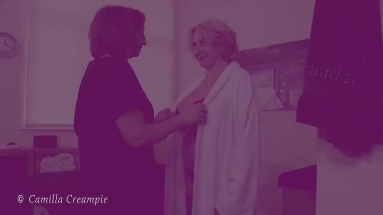 Camilla Creampie Girls: Camilla has a massage from Julie