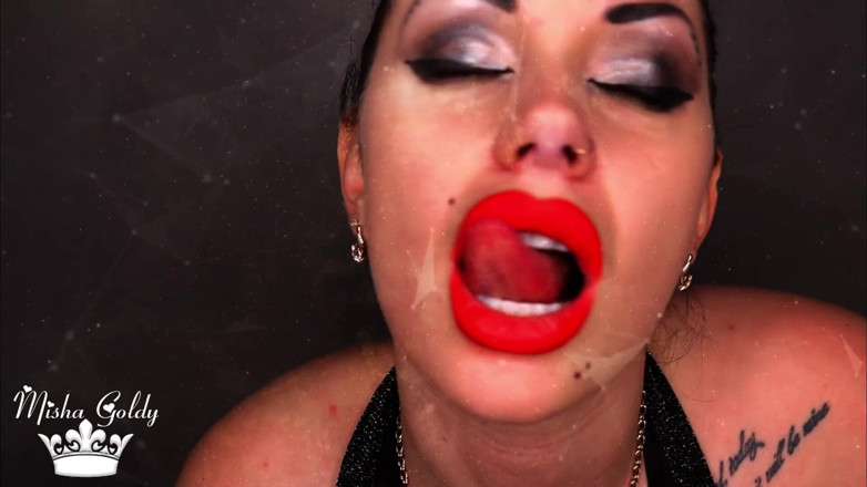 Goddess Misha Goldy: Today I am letting you wank all over my big...
