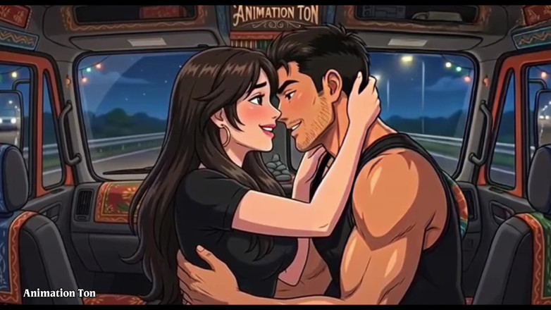 AnimationTon: Ek Truck Driver Gave a Lift to a Girl on...