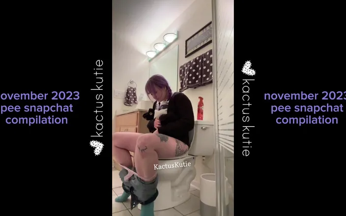 Kactus kutie: November 2023 Pee Compilation