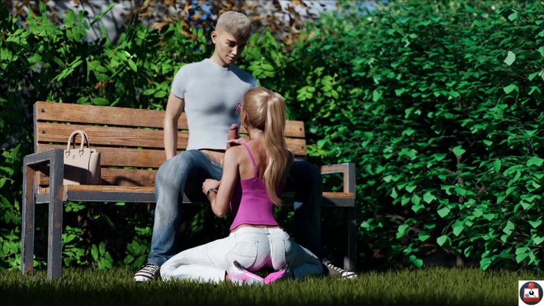 Joystick Cinema: Tijdstempels - Juli's Park pijpbeurt - scène