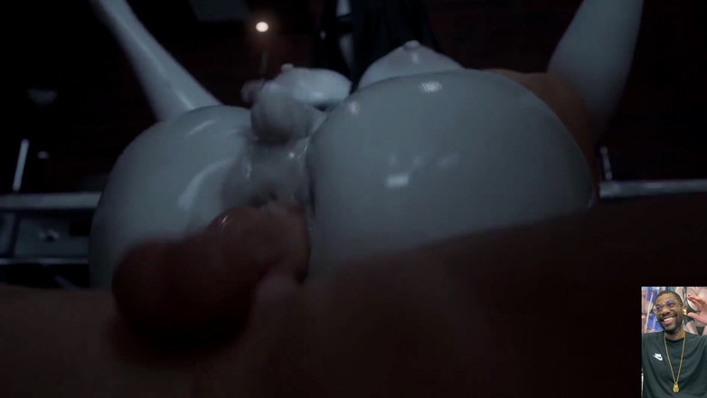 L6RD7BLU3 FUTA: Mały transseksualny kutas Sadako dostaje anal fucked, Tifa Deepth throats...