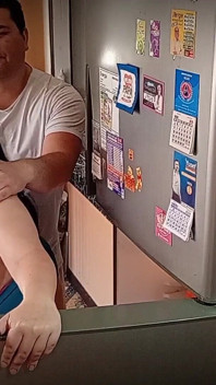 Fucking in the Kitchen with My Girlfriend's Slutty Stepmother