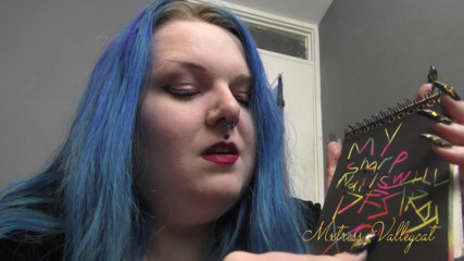 Mxtress Valleycat: Gold foil nails scratching ASMR