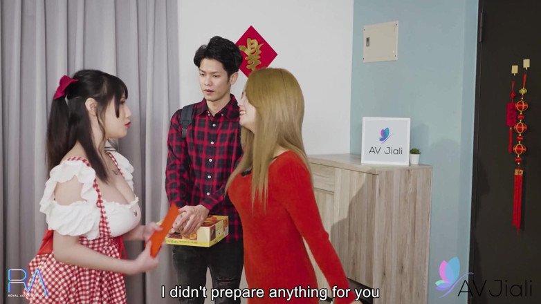 AV Jiali: Xiao Ye Ye aux gros seins naturels baise son beau-frère