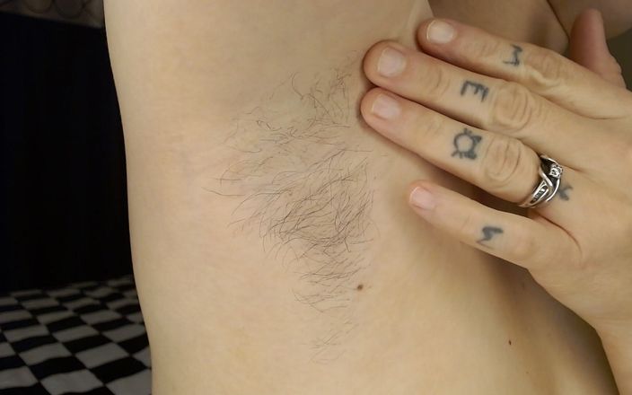 Abby Anna: Soft Long Armpit Hair Stroked