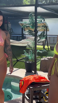Kiki Evelin Ready to Hire Sweaty Pool Dbl Sided Dildo Fuck