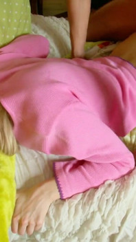 Hard ass fuck for blonde skinny teen step sister and big dick