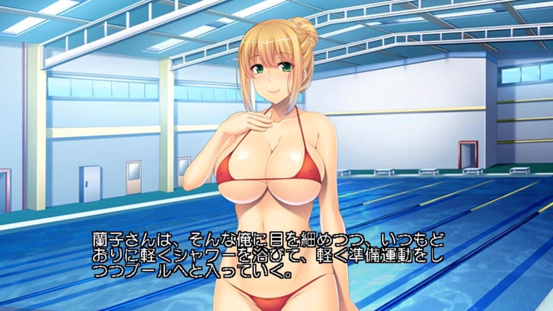 Hentai Eagle: Cute Voluptuous Girl, Micro-swimsuit