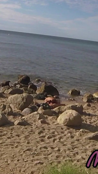 Strangers Caught My Wife Touching and Fucking My Big Cock on a Public Nude Beach - Real Amateur French - Misscreamy