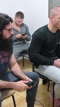3 Heteros Playing Naked