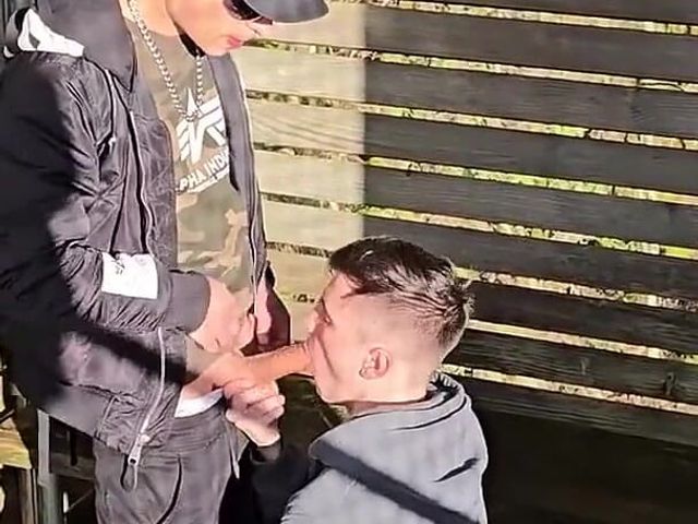 Gay Outdoor Blowjob in the Observation Tower (Boyzxy)