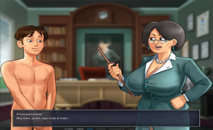 Cartoon Universal: Summertime Saga part 2 - keras dalam kelas (submisif Espanol)