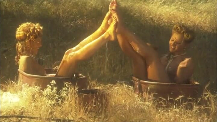 CBD Media: Two blonde hotties with sexy fine young body licking each...