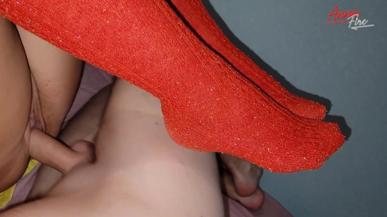 Anna Fire: Stepmom in red socks satisfies stepson for good grades at...