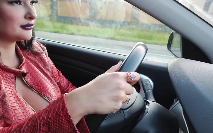 Princess18_: Fast Driving, Leather, High Heels 4K