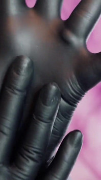 Asmr: schwarzer Nitrile Handschuh heiße Sondierung von Arya Grander - Sfw Video
