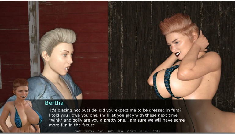 XXX Games Bunk - Trans: Futa Groves - Gameplay - Roleplay - Sissy Spanked, Throat Fuck and Drinking...