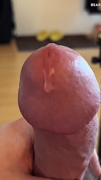 Playling mit meiner tropfende Precum (slomo, Kein abspritzen)