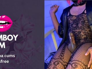 Joanna CD: Joanna Sissygasm canlı yayın sırasında - kadın kılıklı sürtük travesti kadın...