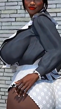 Sexy Curvy Caribbean Maid