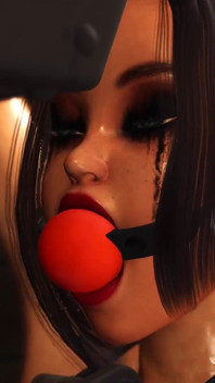 刑務所でレズビアンファック!ボール猿轡若い女性が犯されるハード