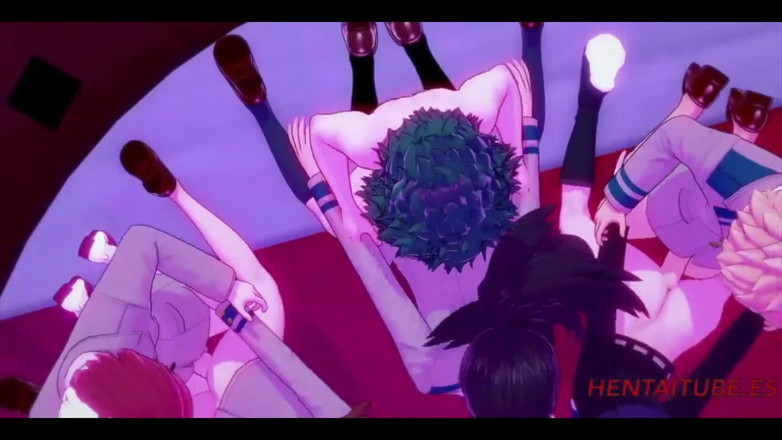 Yaoitube: Kompilacja Hentai Boku No Hero. Uraraka, Momo, Tsuyu, Jiro ...