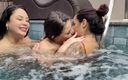 MF Video Brazil: Lésbicas triplas beijam gatas