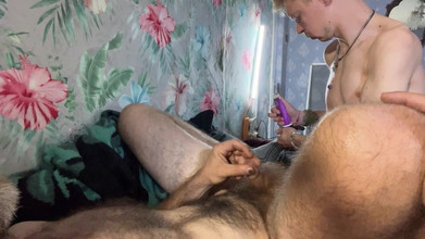 MaxHotty: Развратный Папочка Кончает С Молодым Хуем В Жопе