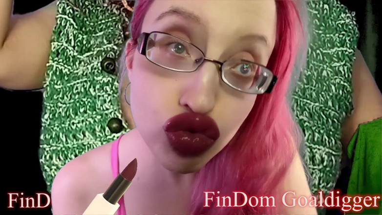 FinDom Goaldigger: Transformation du rouge à lèvres