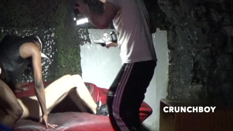 Premium French Bareback Clip: Slut Dfucked Raw in the Dark Room by His Friend